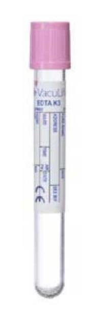 ВакуЛайф Одноразові вакуумні пробірки для забору крові, К3 ЕДТА, 13×100 мм (mm), 6 мл (ml)